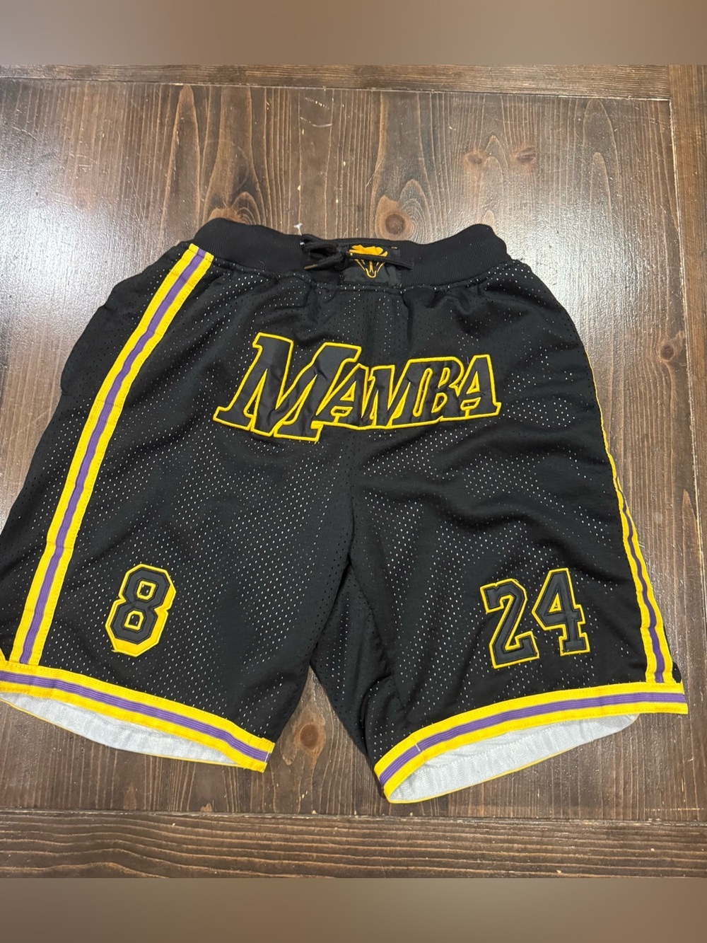 Just Don “Mamba” Kobe Basketball Shorts – Men’s Large